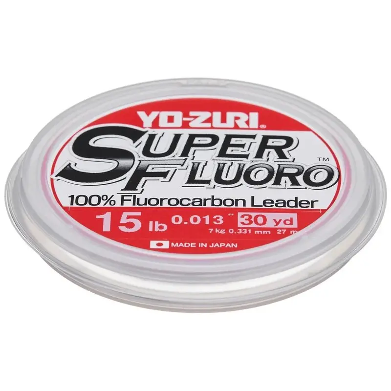 Yo-Zuri Super Fluorocarbon Leader – Clear, 30-Yard Spool 1