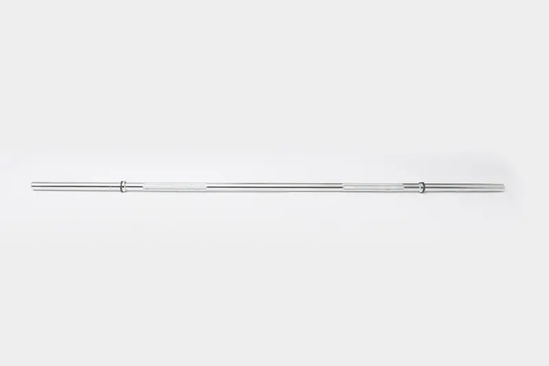 York 1 Ft Chrome Deluxe 6" Weight Bar With Fixed Inner Collars 1