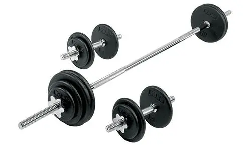 York 160 Lb Spin-Lock Dumbbell Weight Plate Set 1