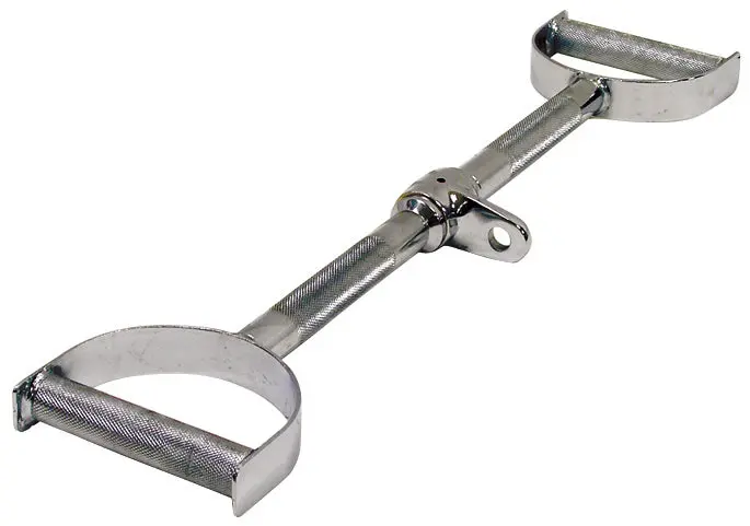 York 24-Inch Double-Handle Lat Bar For Targeted Back Muscle Engagement 1