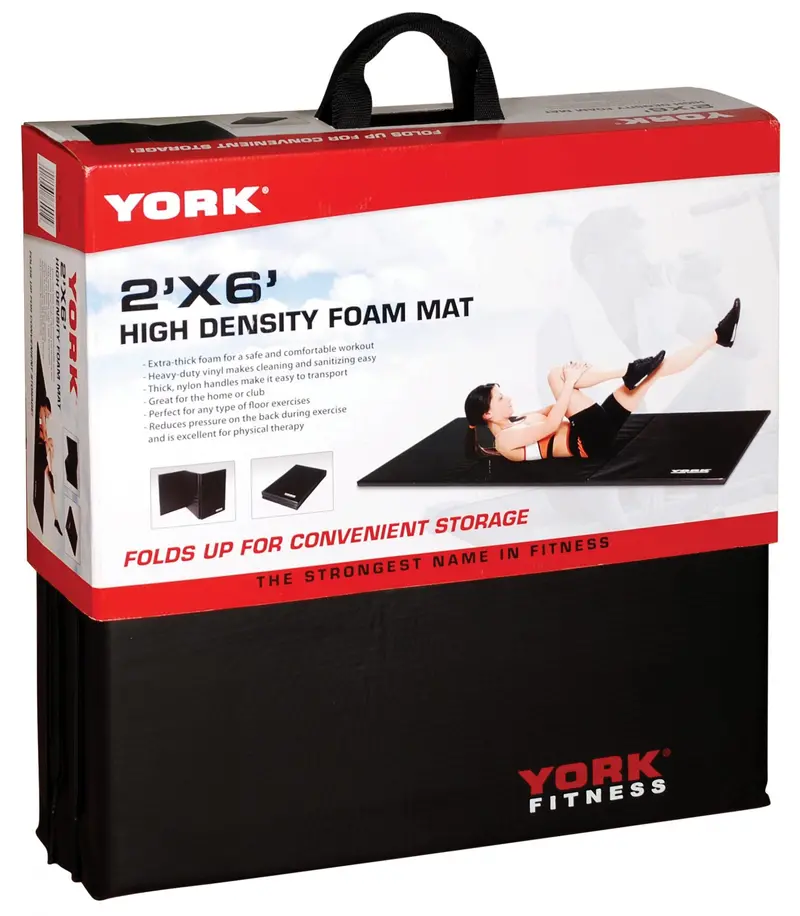 York Deluxe Folding Exercise Mat – 2' X 6' Compact Design 1