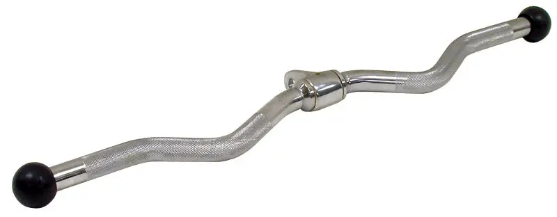 York E-28" Solid Steel Reverse Curl Bar For Bicep And Forearm Focus 1