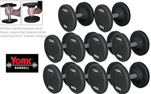 York Pro-Style Commercial Dumbbell Set 1