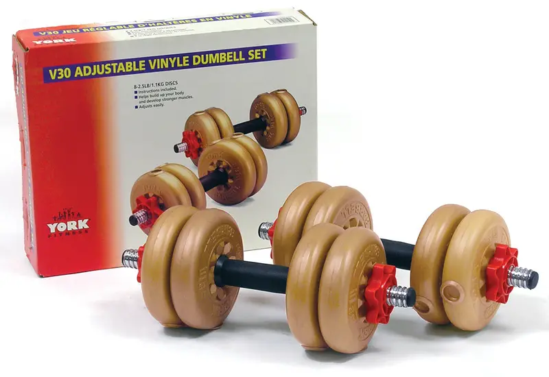 York V30 Spin-Lock Dumbbell Set – 24 Lb (11 Kg) Complete Kit 1