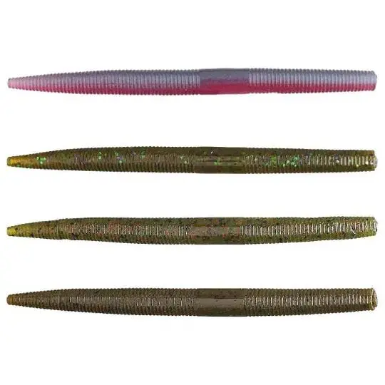 Yum Dinger Soft Plastic Worm – 5", Clear Water Formula (100-Pack) 1