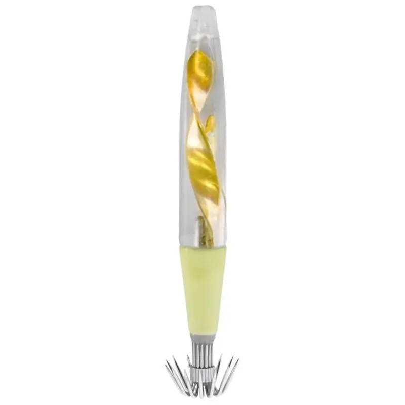 Zak Tackle Yellow Twist Squid Jig – Hand-Tied With Vibrant Color 1